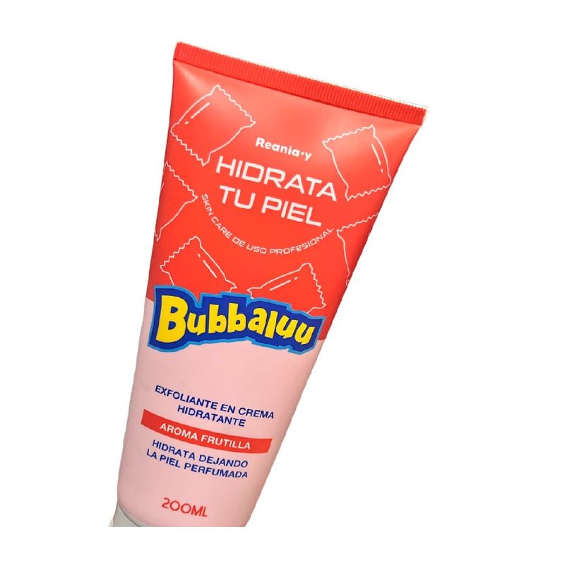 GENERICO - Exfoliante En Crema Hidratante Bubbaluu Frutilla 200ml