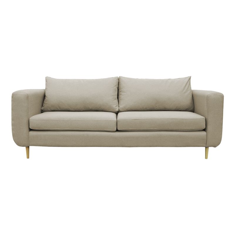 SOFAS HOME - SOFA BOLLEN FELPA BEIGE 2 CUERPOS