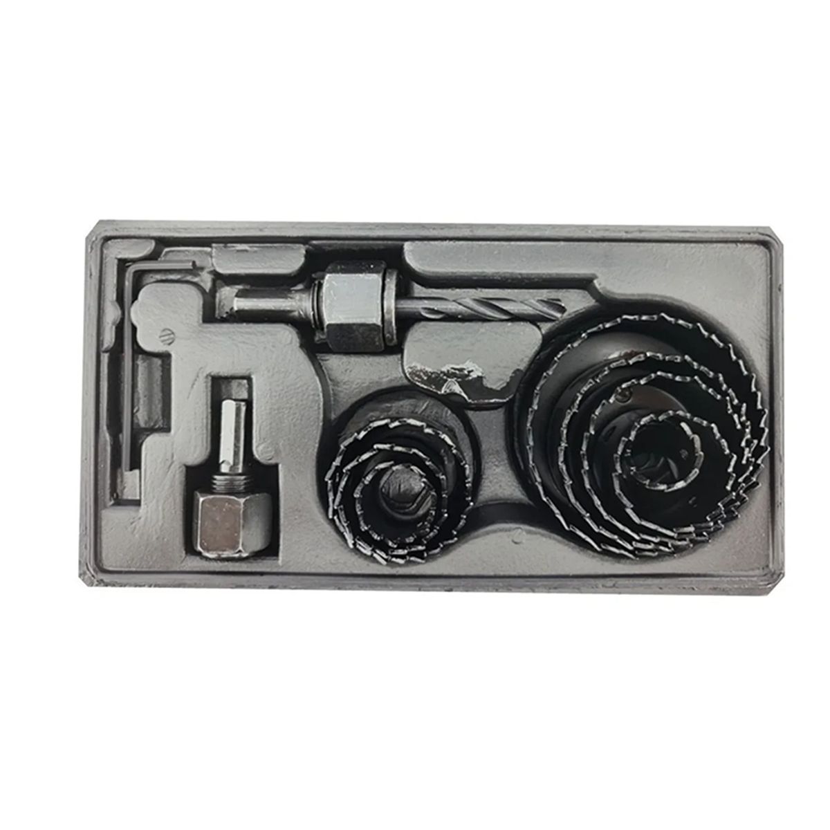 GENERICO - Juego Hoja Broca Sierra Copa Para Madera 11 Piezas Asaki