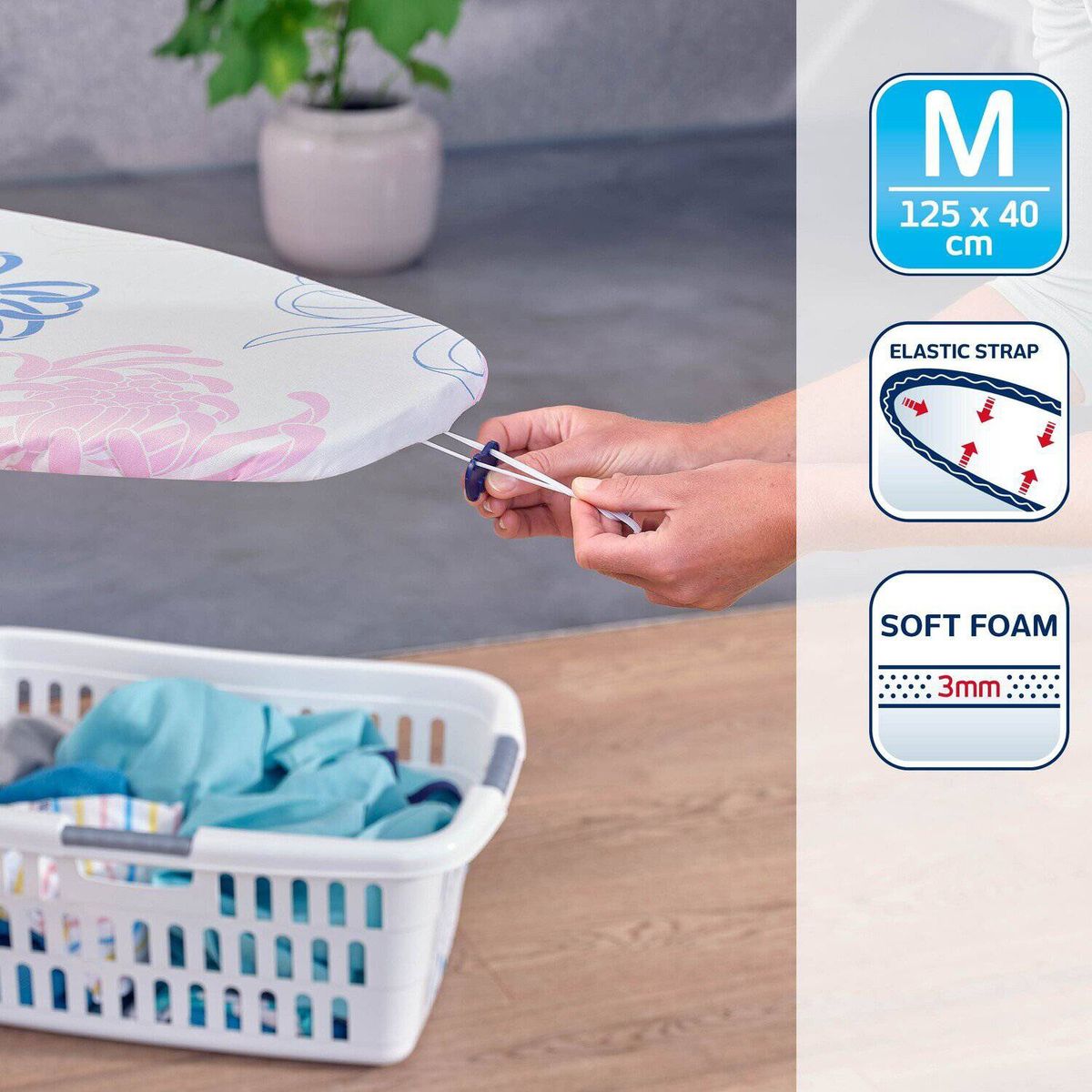 LEIFHEIT - Funda para tabla de planchar 125 x 40 cm.