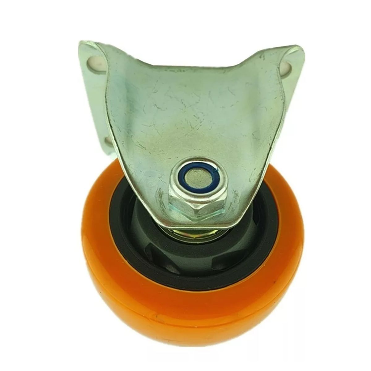 GENERICO - Rueda Naranja Fija 3 Pulgadas