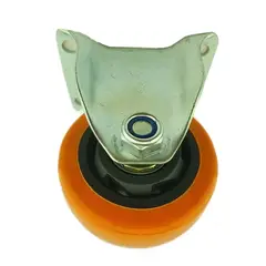 GENERICO - Rueda Naranja Fija 3 Pulgadas