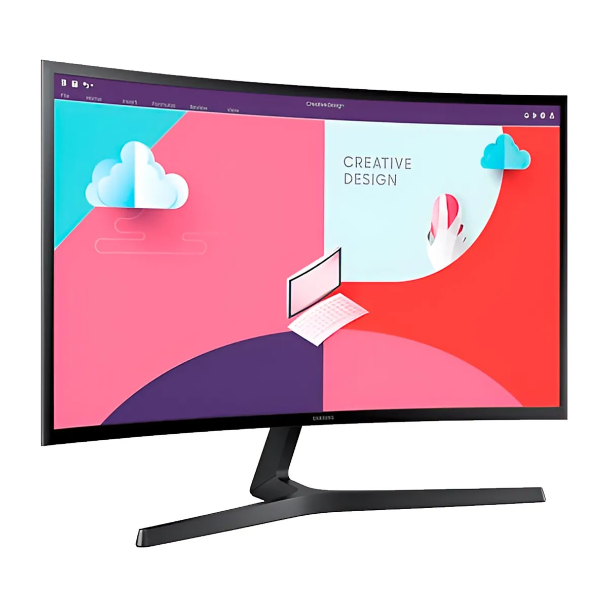 SAMSUNG - Monitor Curvo Samsung Essential 27in 75Hz FHD FreeSync Vesa