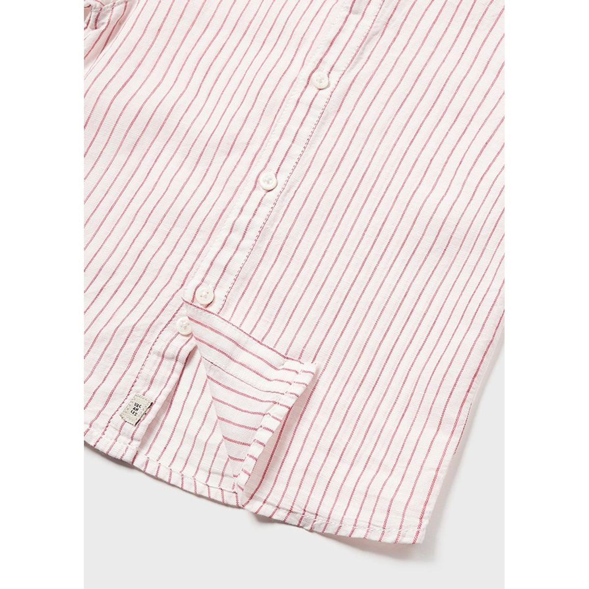 MAYORAL - Camisa manga corta con motivo bordado y cuello mao para bebé