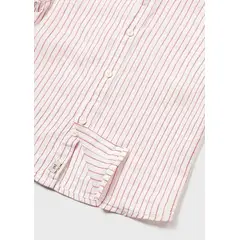 MAYORAL - Camisa manga corta con motivo bordado y cuello mao para bebé