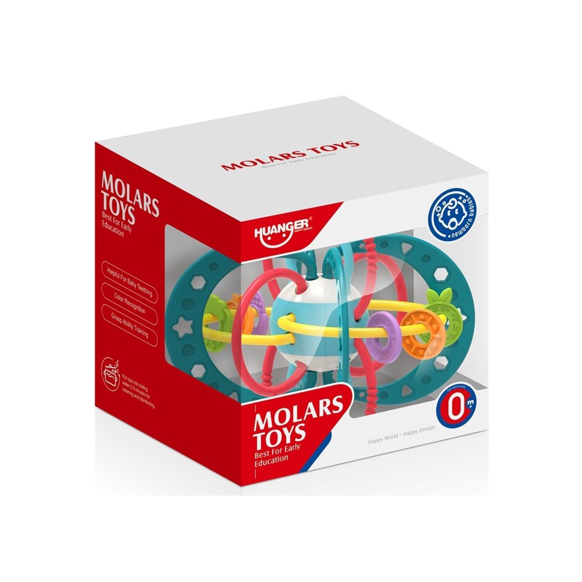 HUANGER - Disco Mordedor y Sonajero Para Bebés