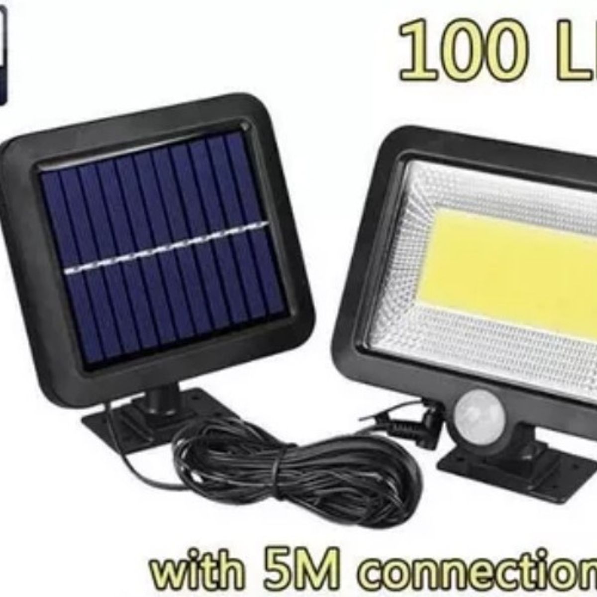 GENERICO - Lámpara Solar Con Sensor De Movimiento 100 Led