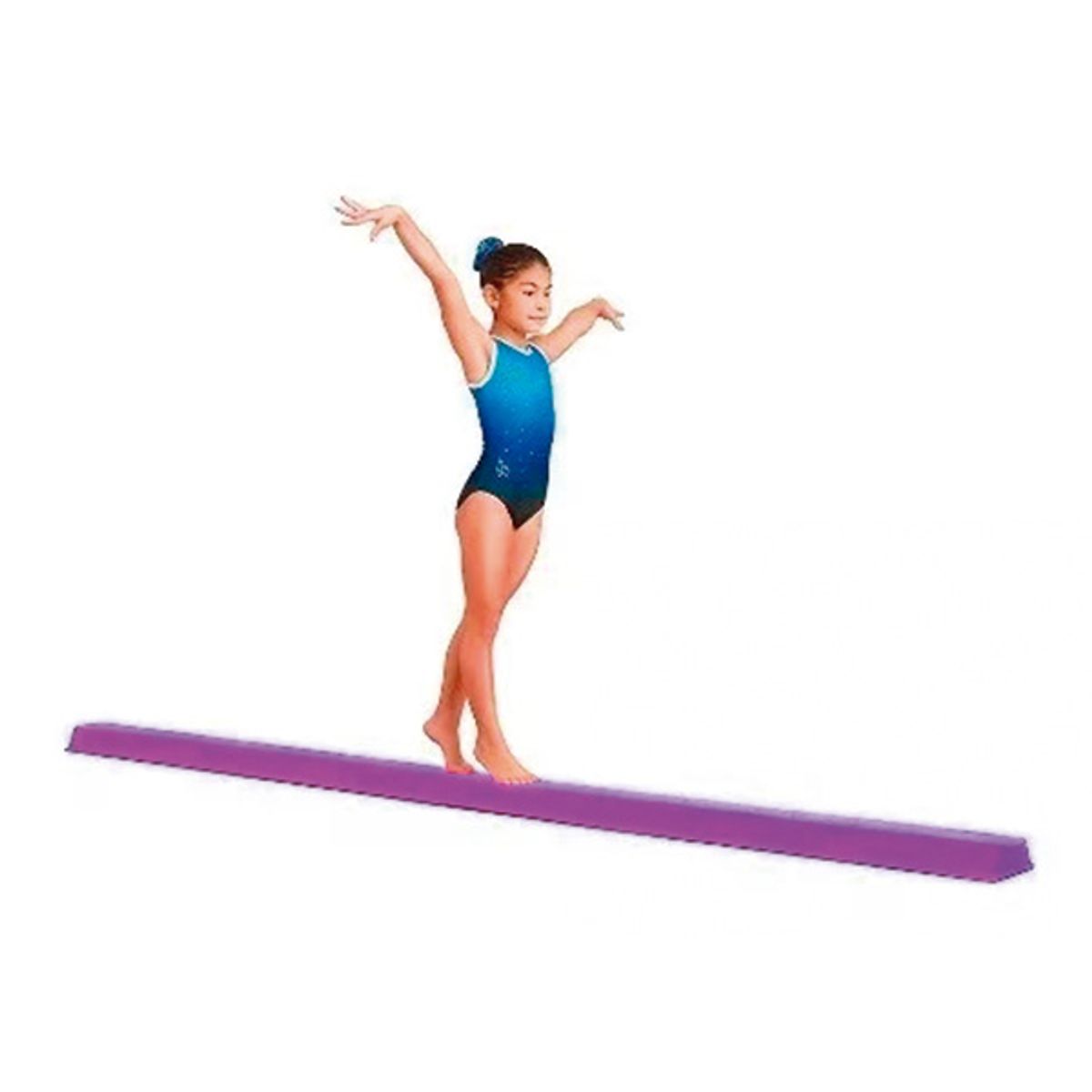 GENERICO - Colchoneta de balance larga  Balance beam  Gimnasia - Morado