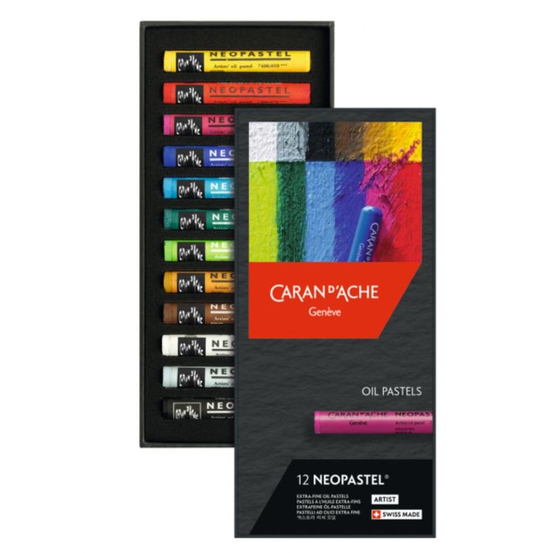 CARAN D'ACHE - Pasteles Extra Finos Neopastel Caran d Ache Set 12 Colores