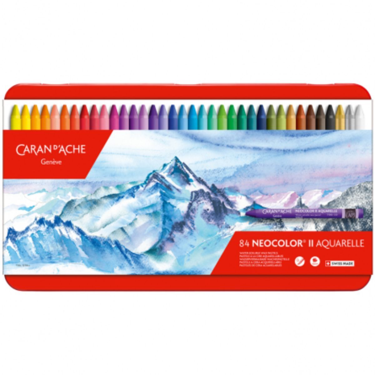 CARAN D'ACHE - Pasteles De Cera Neocolor II Caran d Ache Set 84 Colores