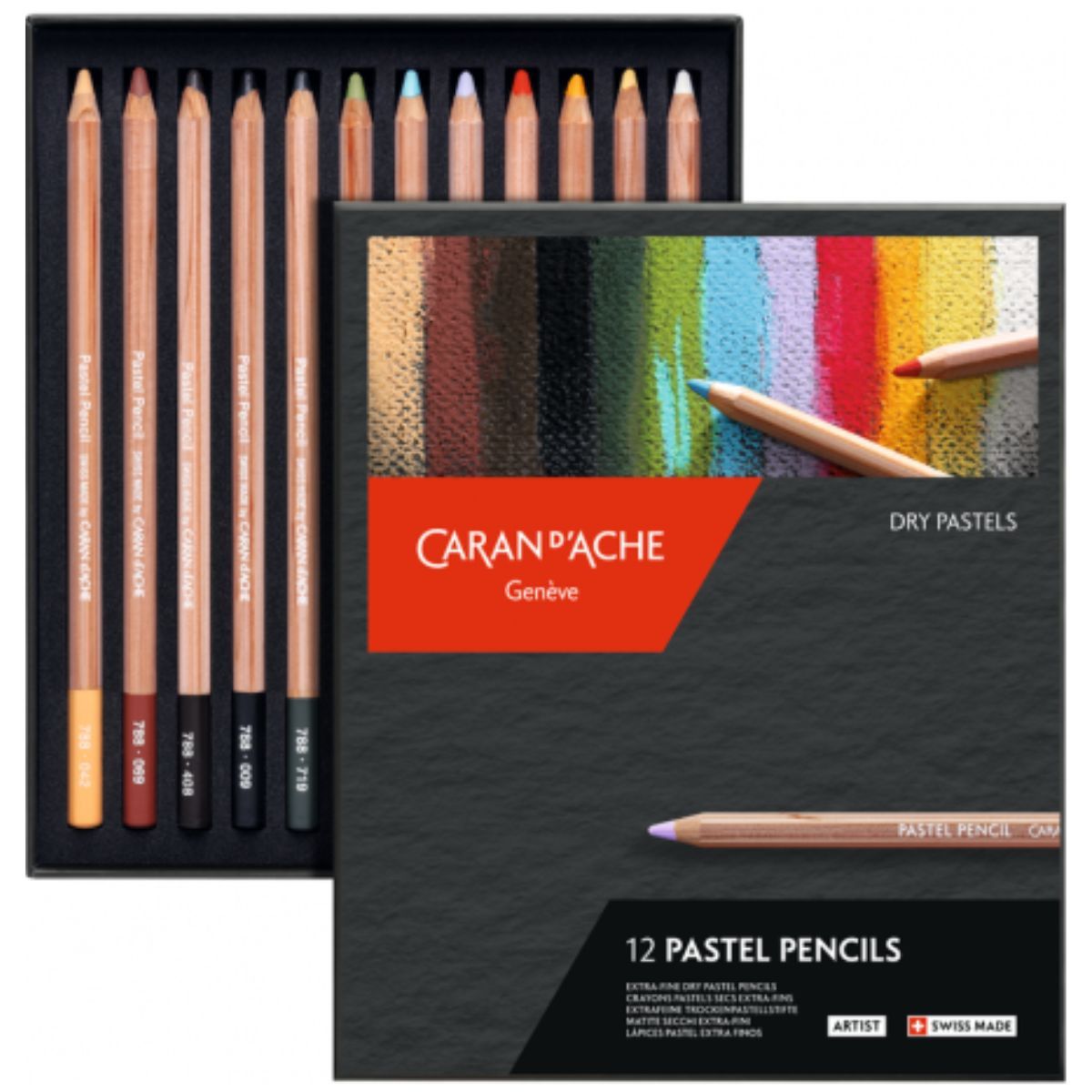 CARAN D'ACHE - Lápices Pastel Caran D Ache Set 12