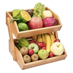 SANTU HOME & DECO - Organizador Estante Frutero Para Cocina de 2 Niveles