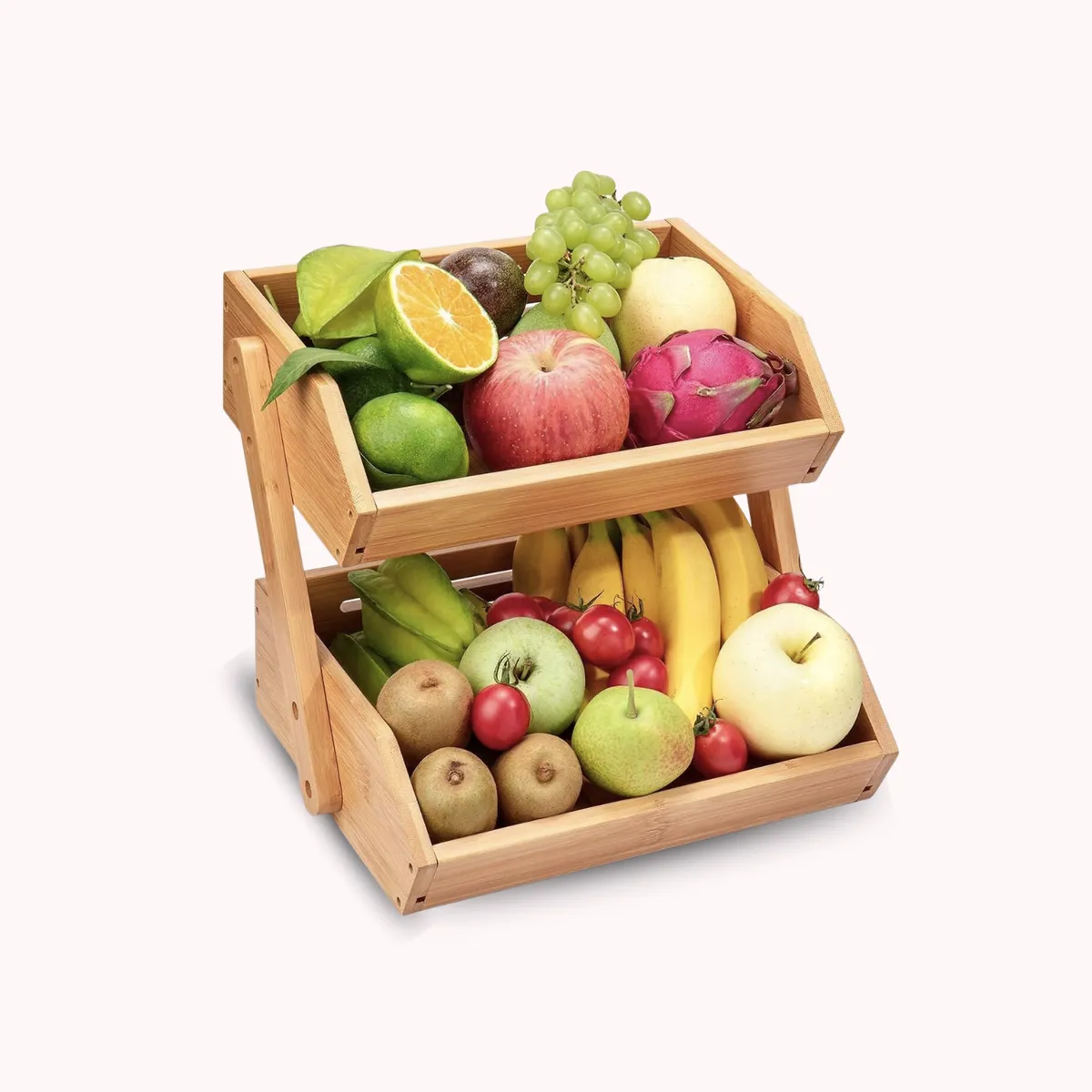 SANTU HOME & DECO - Organizador Estante Frutero Para Cocina de 2 Niveles