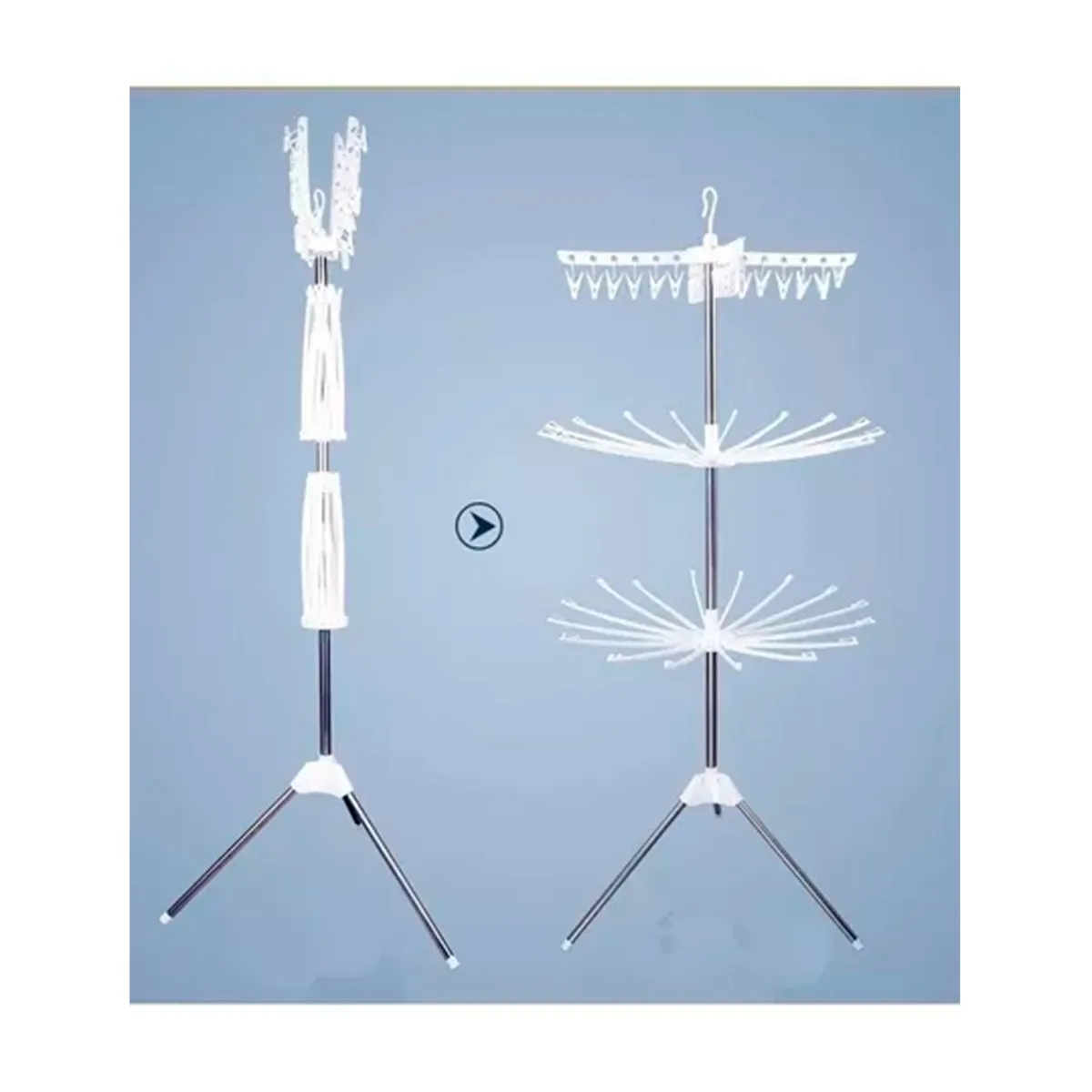 GENERICO - Tendederos De Ropa Plegable Horizontal Para Ropa Bebé