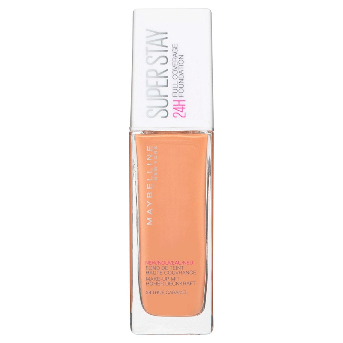 MAYBELLINE - Base Maquillaje Superstay 24H Alta Cobertura 58 True Caramel