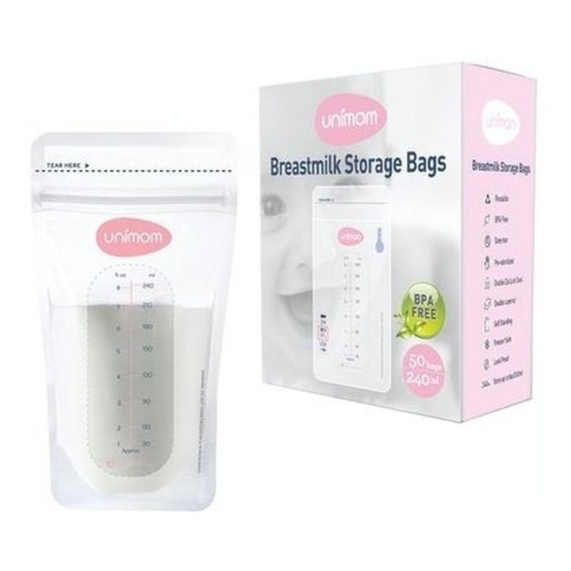 UNIMOM - Bolsas De Almacenamiento De Leche Materna Unimom 50 Pcs
