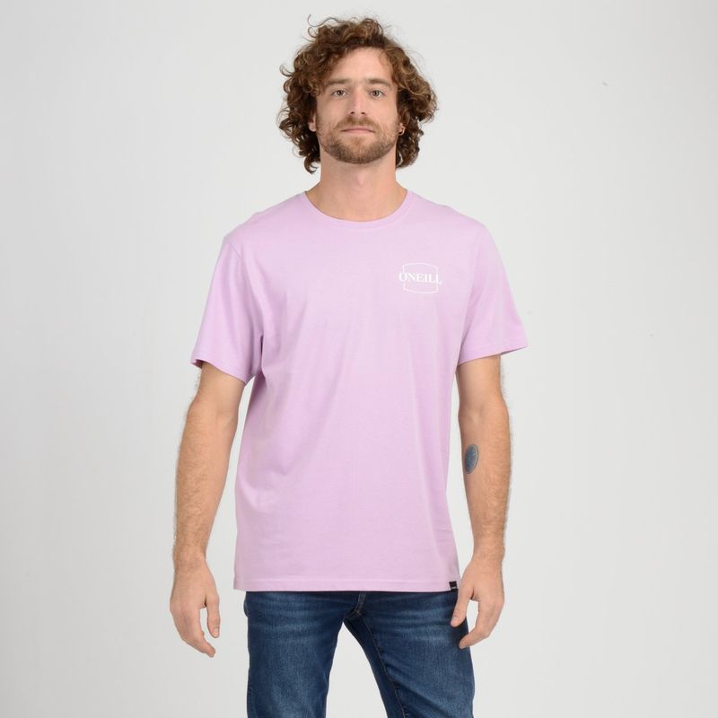 O'NEILL - POLERA MANGA CORTA LAKE  MORADO CLARO