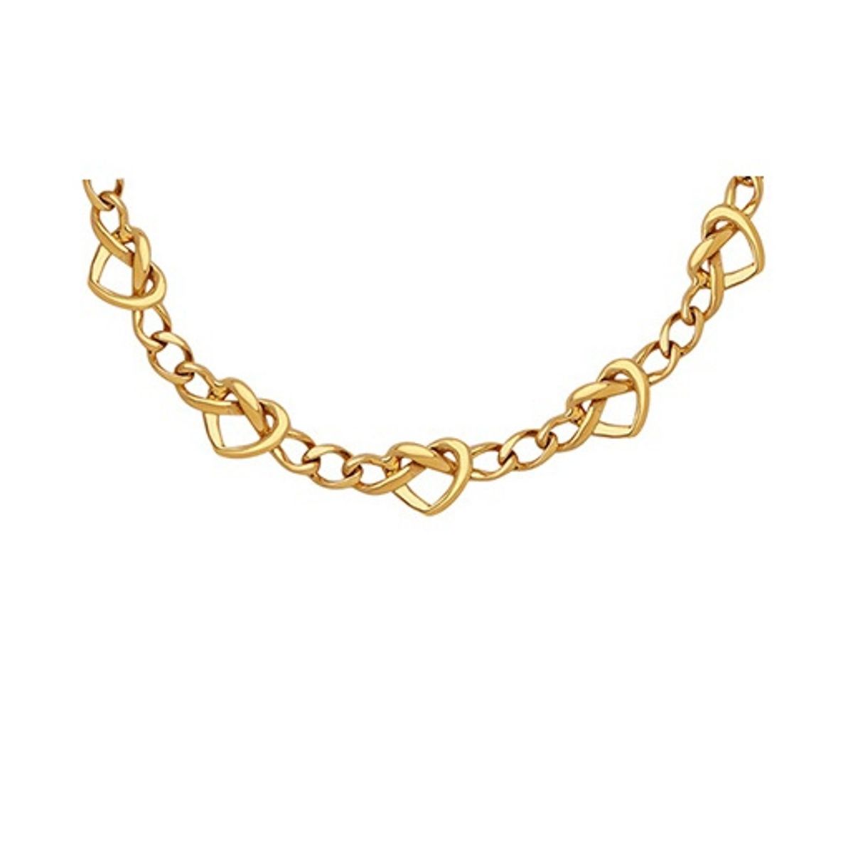LUX JOYAS - Collar Baño Oro Amarillo 18k Corazón Grumet