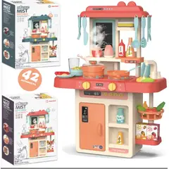CRUSEC - Juego de Cocina con Luces y Sonidos 42 Piezas 63cm