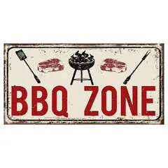 GENERICO - AFICHE BBQ ZONE..."