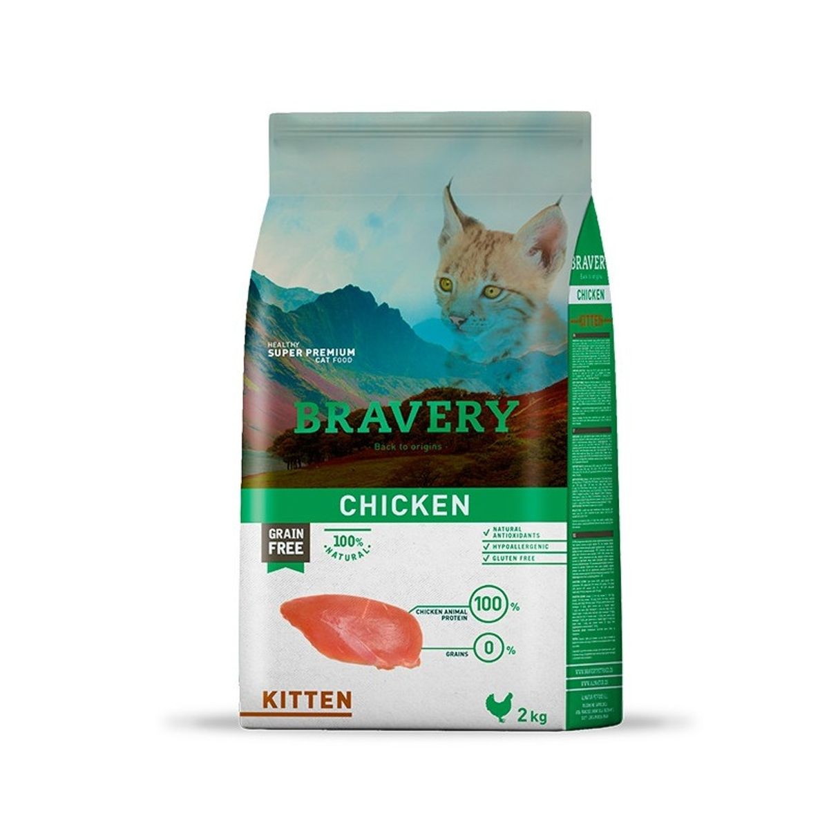 BRAVERY - Bravery Chicken Kitten 2 kilos