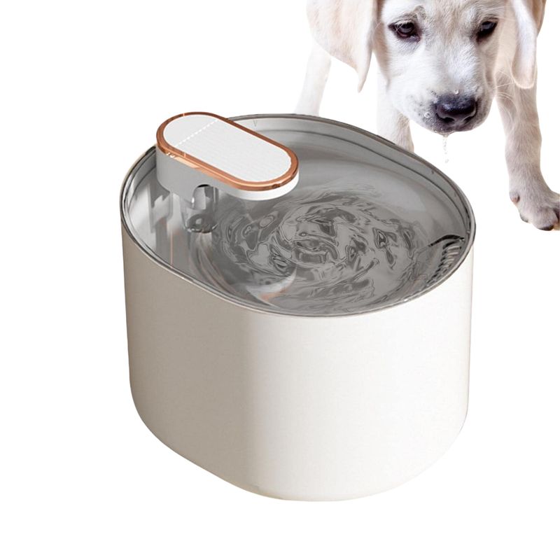 SANTU HOME & DECO - Bebedero Gatos Perros Mascotas Eléctrico Blanco