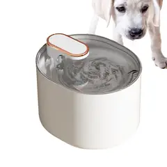 SANTU HOME & DECO - Bebedero Gatos Perros Mascotas Eléctrico Blanco
