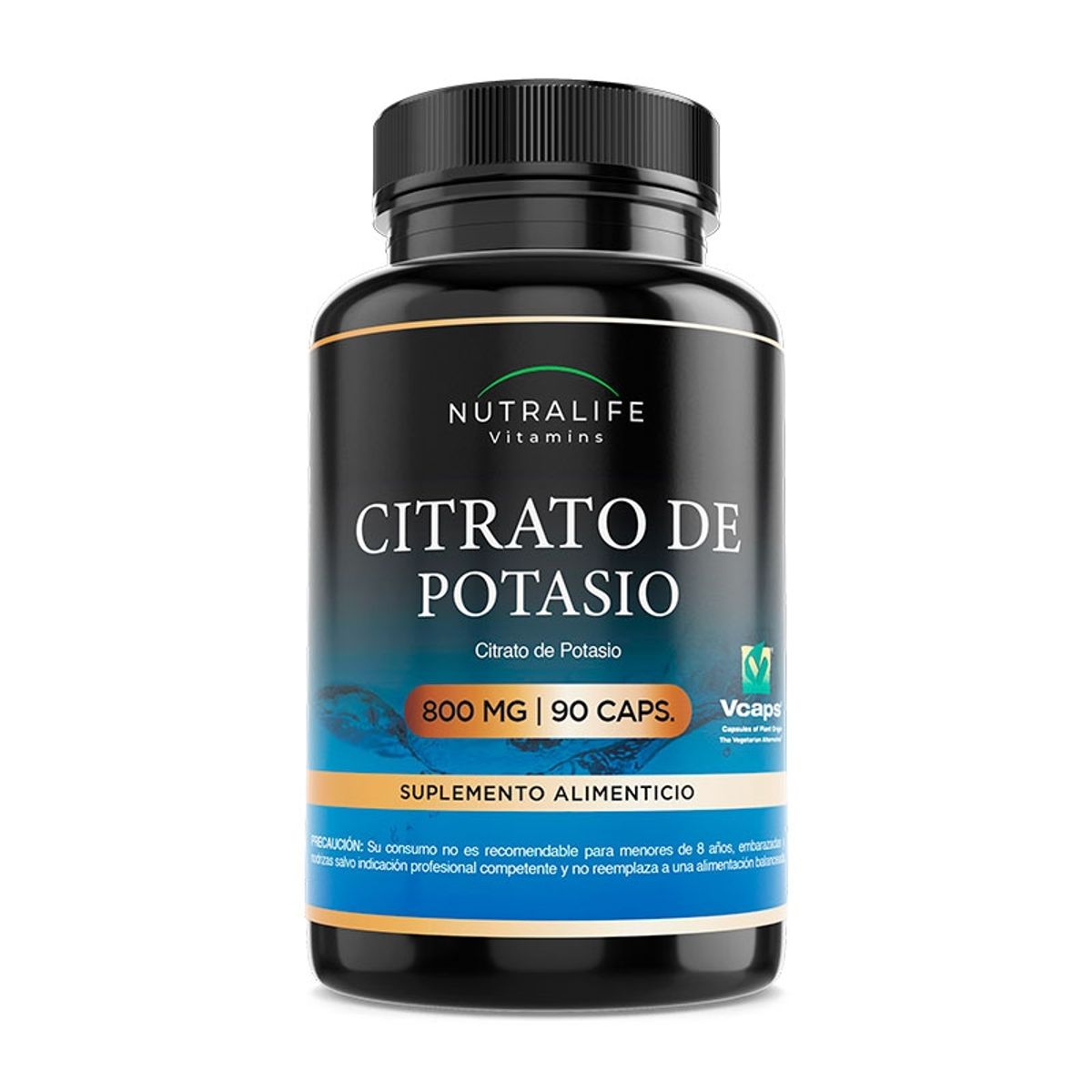 NUTRALIFE - Citrato De Potasio Puro Lf 180 Capsulas 800mg 2x90 Caps.