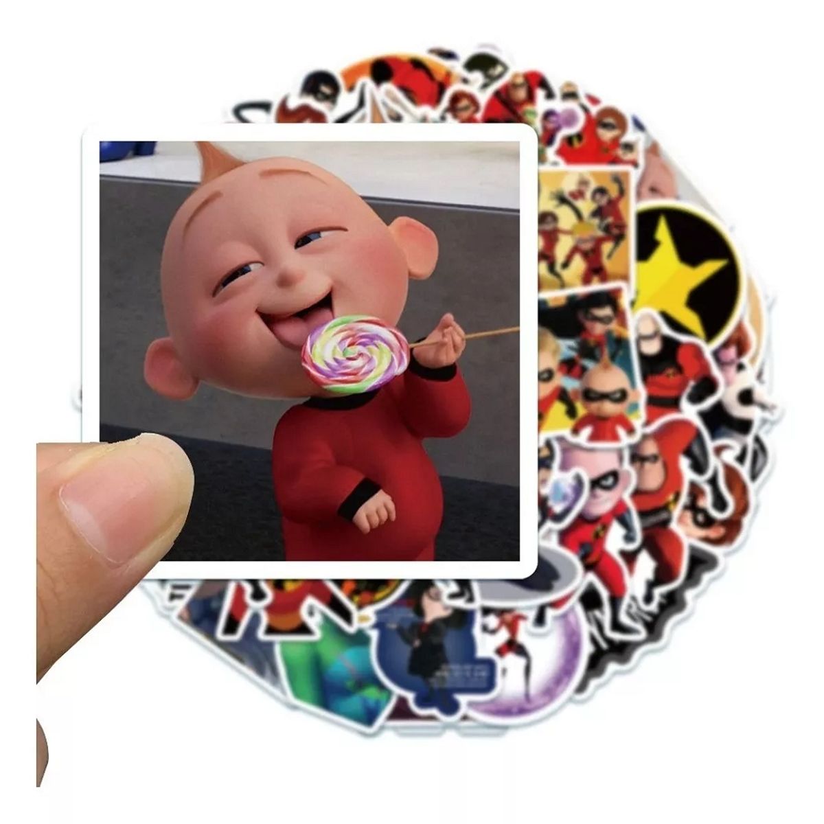 GARSIL - 50 Stickers Los Increibles - Etiquetas Autoadhesivas