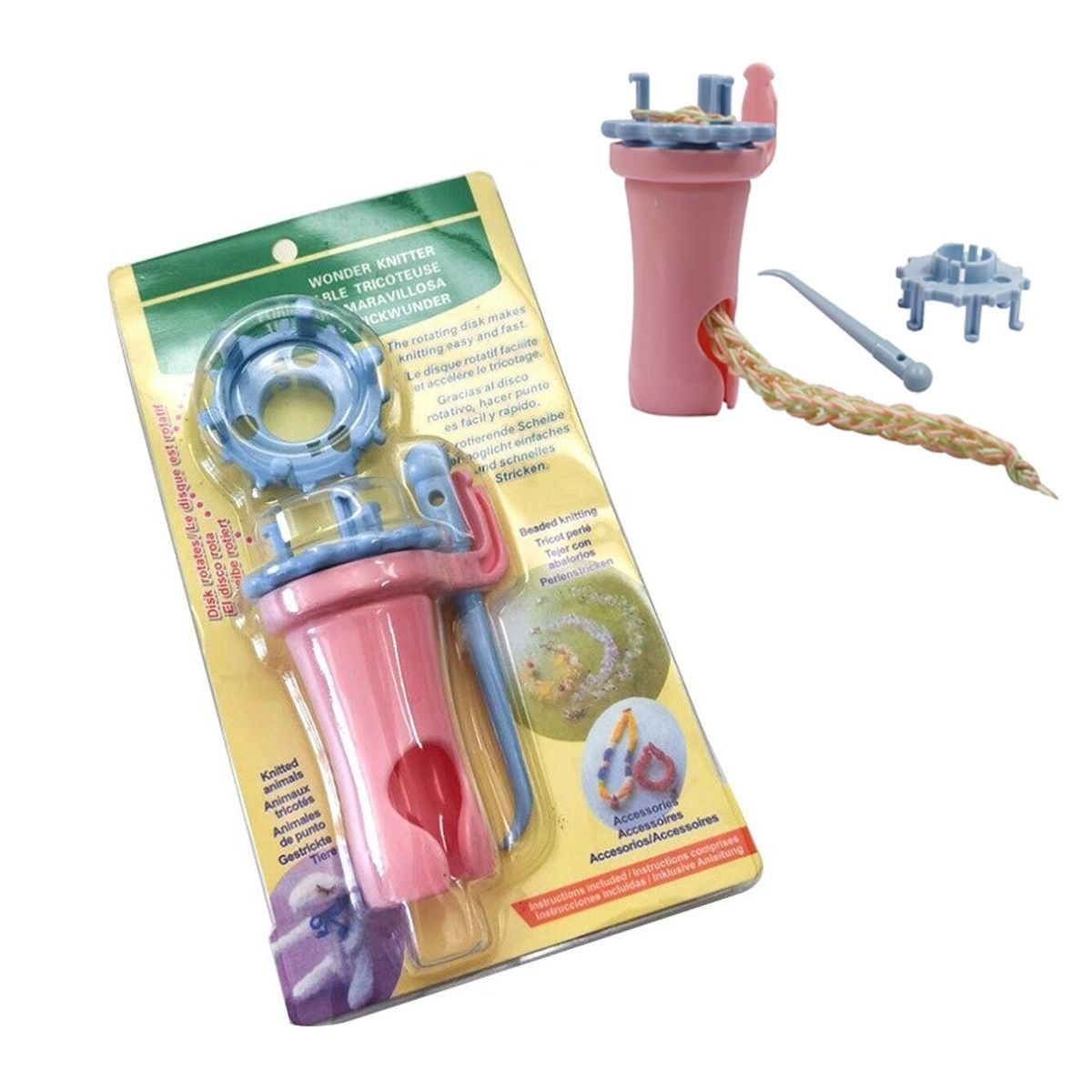 GENERICO - Telar Para Tejer Cordón Tricotin Crea Tus Propios Cordones