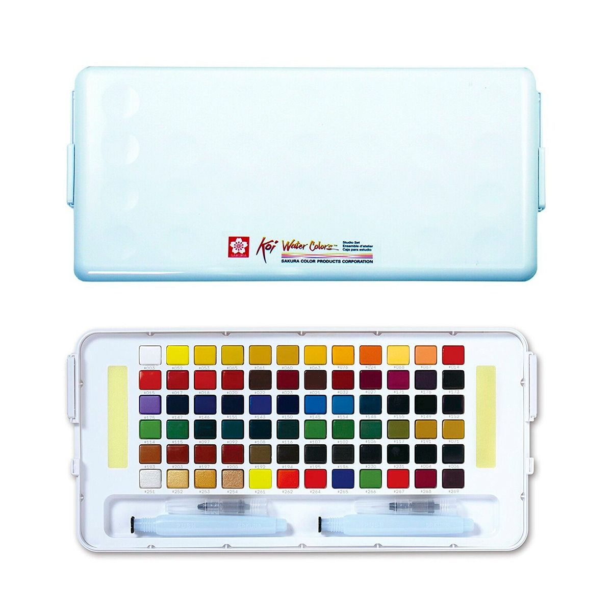 SAKURA - Acuarelas Sakura Koi en Pastilla - Set 72 Colores