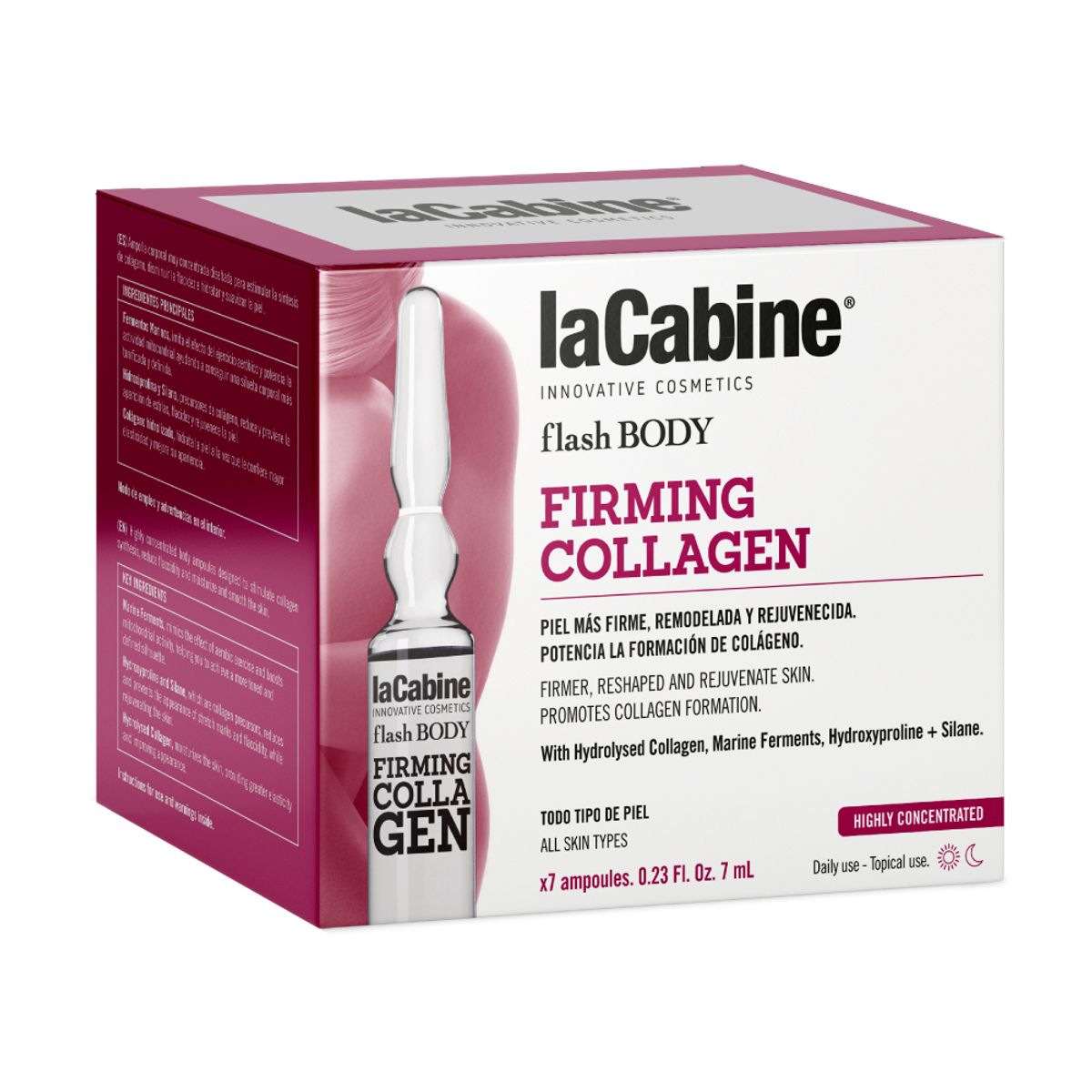 LA CABINE - Ampollas Corporales con Colágeno 7 x 7ml La Cabine