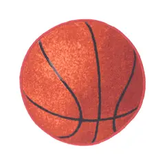 DIB - Bajada de cama sport basquet 57x57 cm naranjo