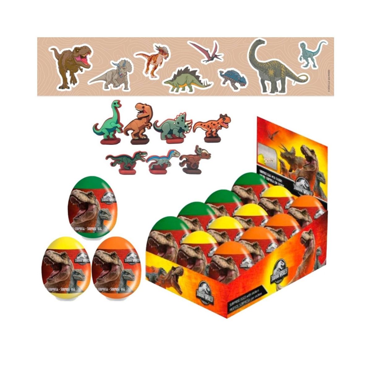 GENERICO - BRICKELL 907297 HUEVO SORPRESA JURASSIC