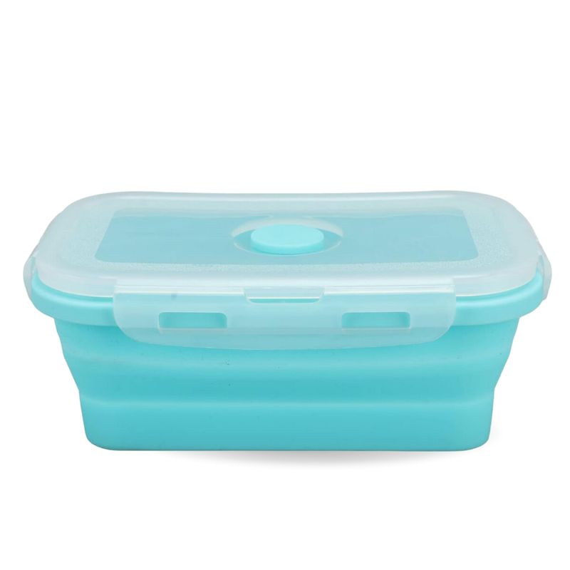 SANTU HOME & DECO - Contenedor Recipiente Tupper Taper Plegable 500 ml Rectangular