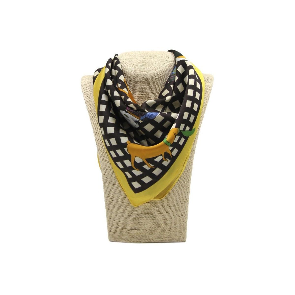 GENERICO - Pañuelo seda corto dibujo personajes