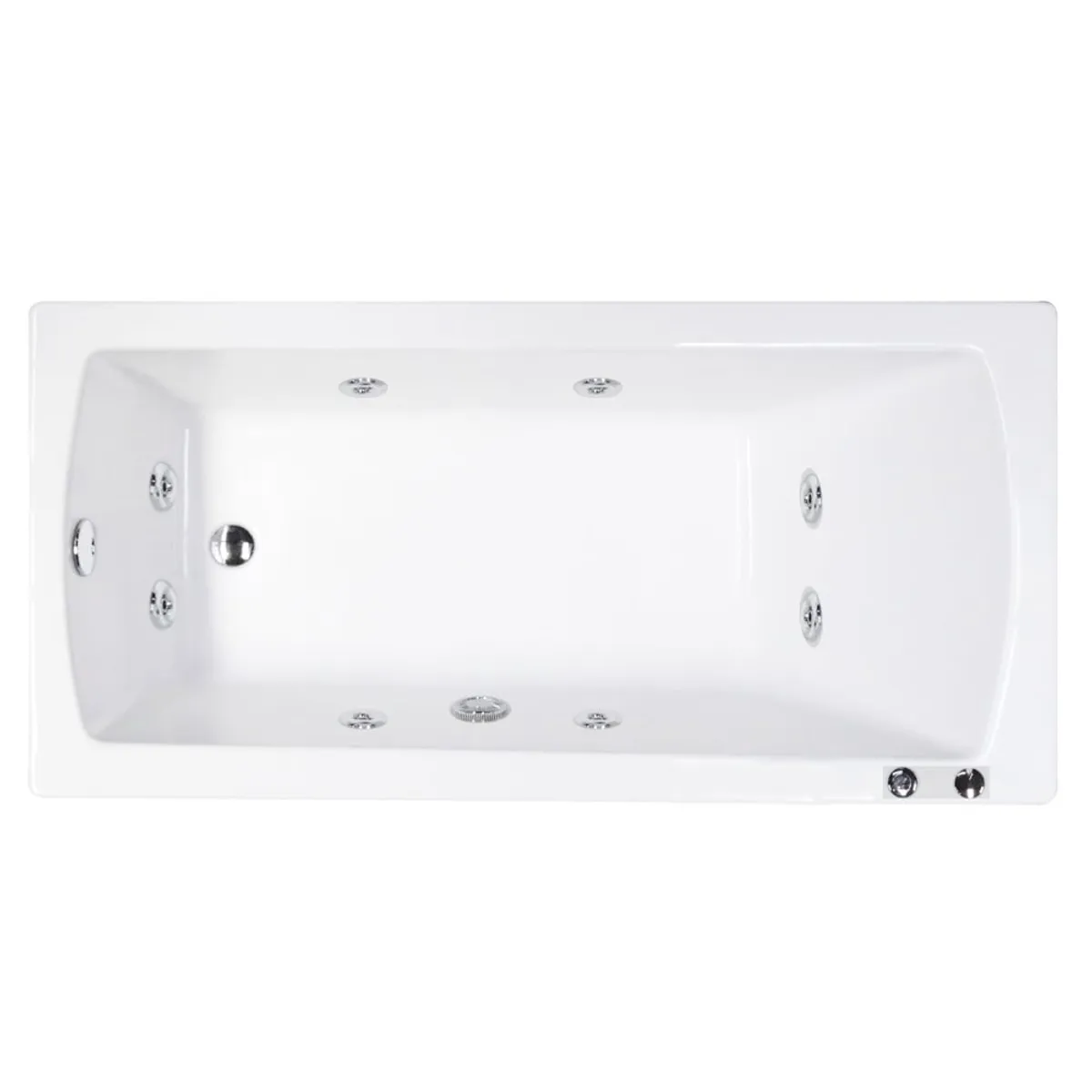 BUCK Y BUCK - Tina de Hidromasaje (140x72x40cm) 8 Inyectores, Motor Derecha