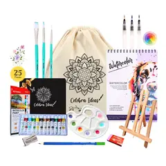 CELEBRA IDEAS - Set de Arte Pintura Acuarela Kit de Arte 25 piezas