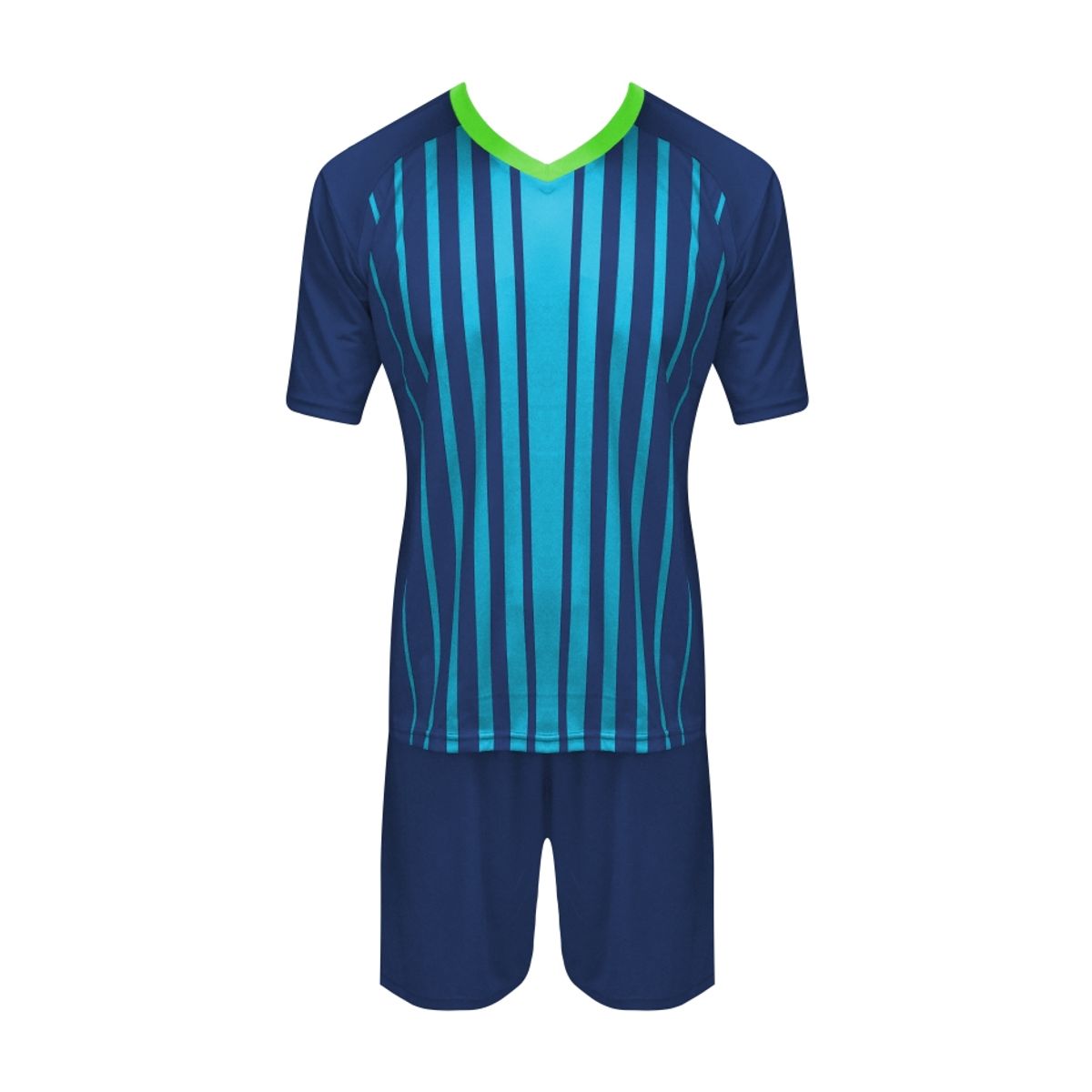GENERICO - SET CAM+SHORT CAFU CLUB AZUL MARINO-CELESTE ADU L