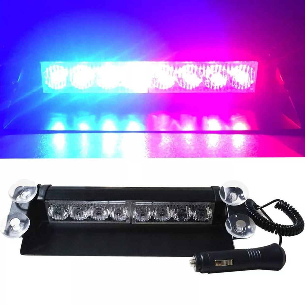 GENERICO - Luz Baliza Destellante estroboscópica advertencia Parabrisas