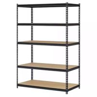 Estante Metálico 180x120x60 cm Negro - 5 niveles - 600kg - Metalbrein.