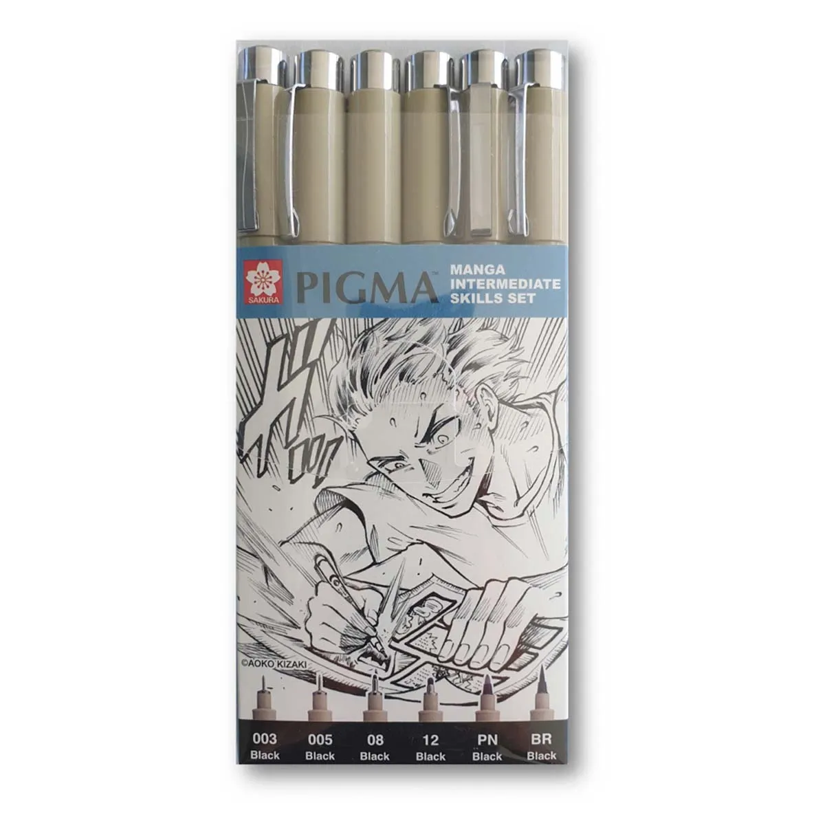 SAKURA - Set 6 Tiralíneas Pigma Micron Sakura Manga Intermedio