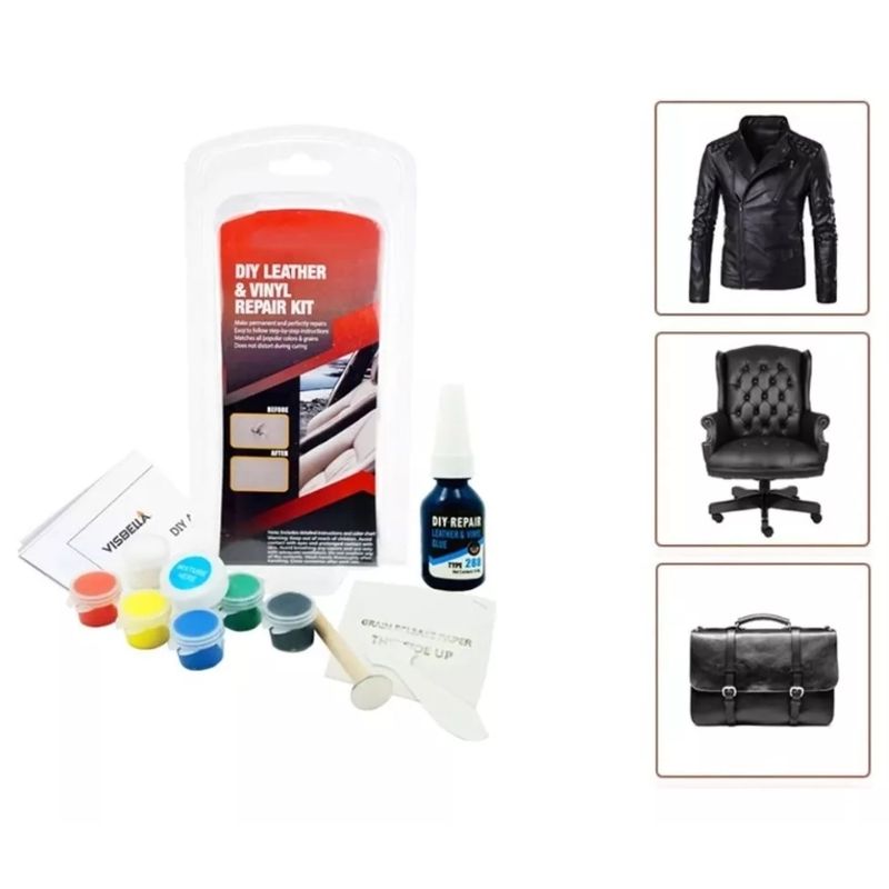 GENERICO - Kit Reparacion Asiento Eco Cuero Auto Hogar Vehiculo