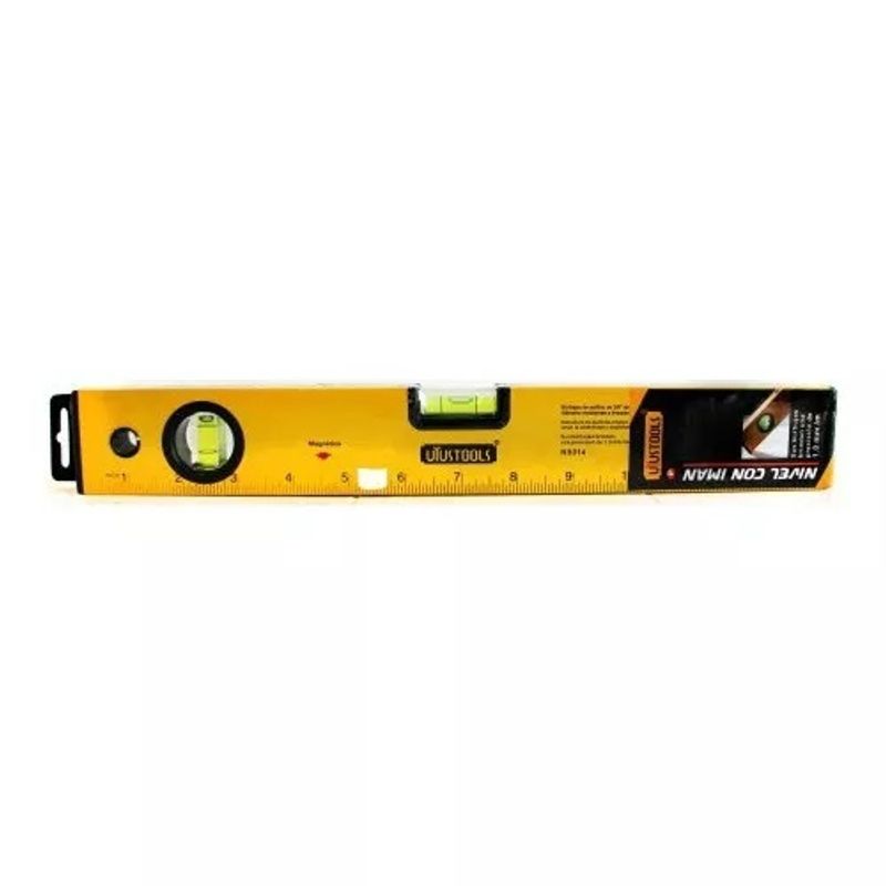 GENERICO - Nivel Torpedo Iman 3 Burbujas Horizontal Vertical 300 Mm NII012
