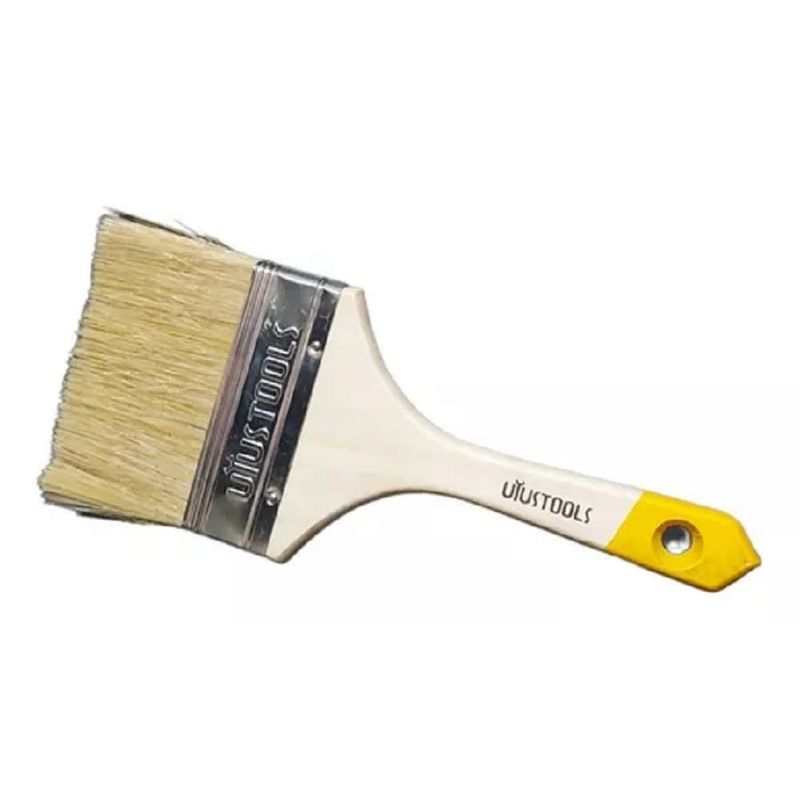 GENERICO - Brocha Para Pintar 4 Pulgada (100mm) Mango Madera Pintura BRO04U