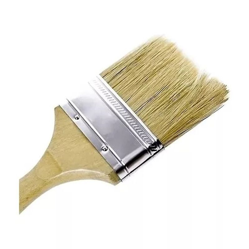 LISM - Brocha Para Pintar 3 Pulgada (75mm) Mango Madera Pintura BRO03U