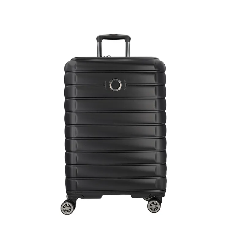 Maleta de Viaje Spinwave Mediana Negra Rigida Expandible Negro M