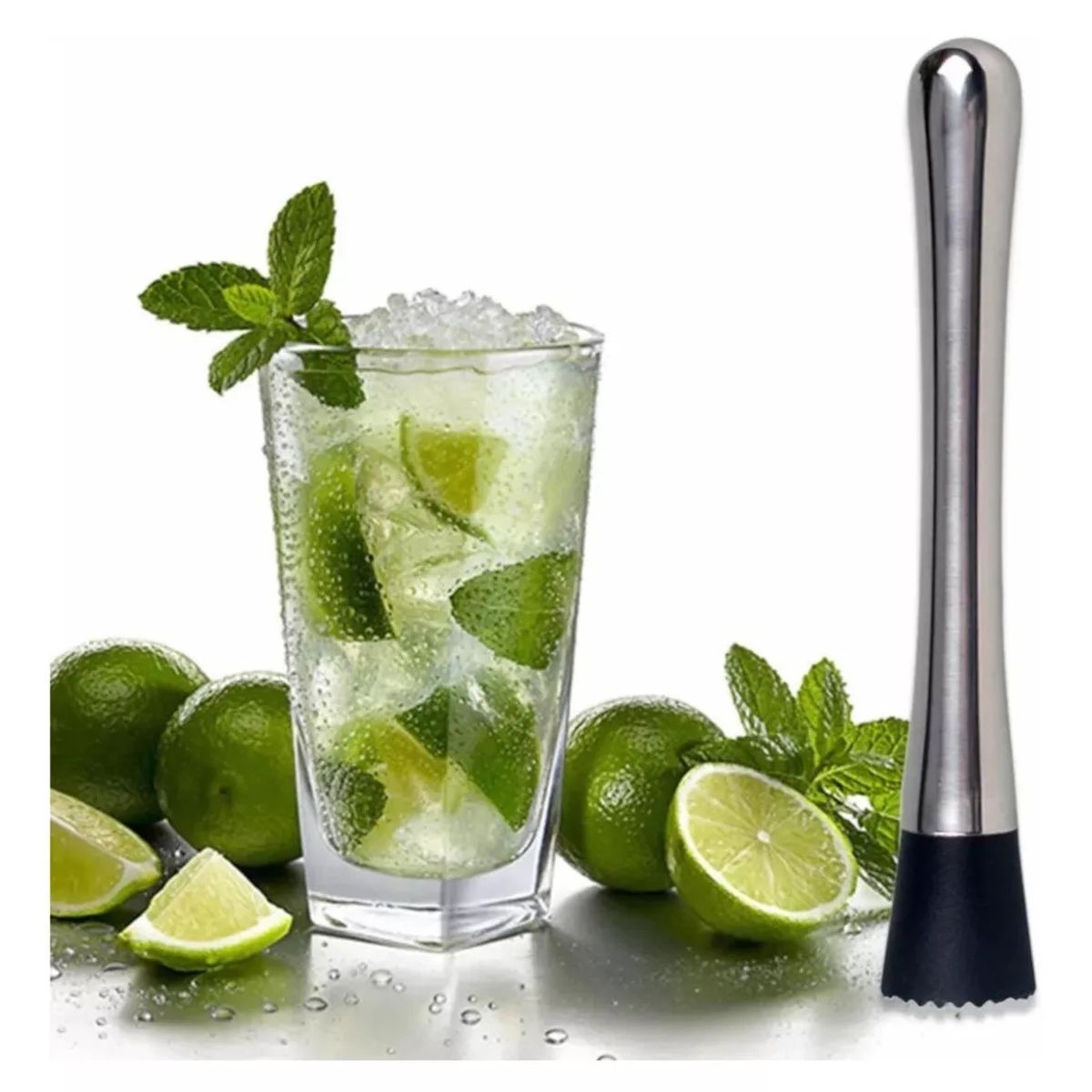 GENERICO - Mortero De Bar Muddler Coctel Kit Bartender Set Cocteleria