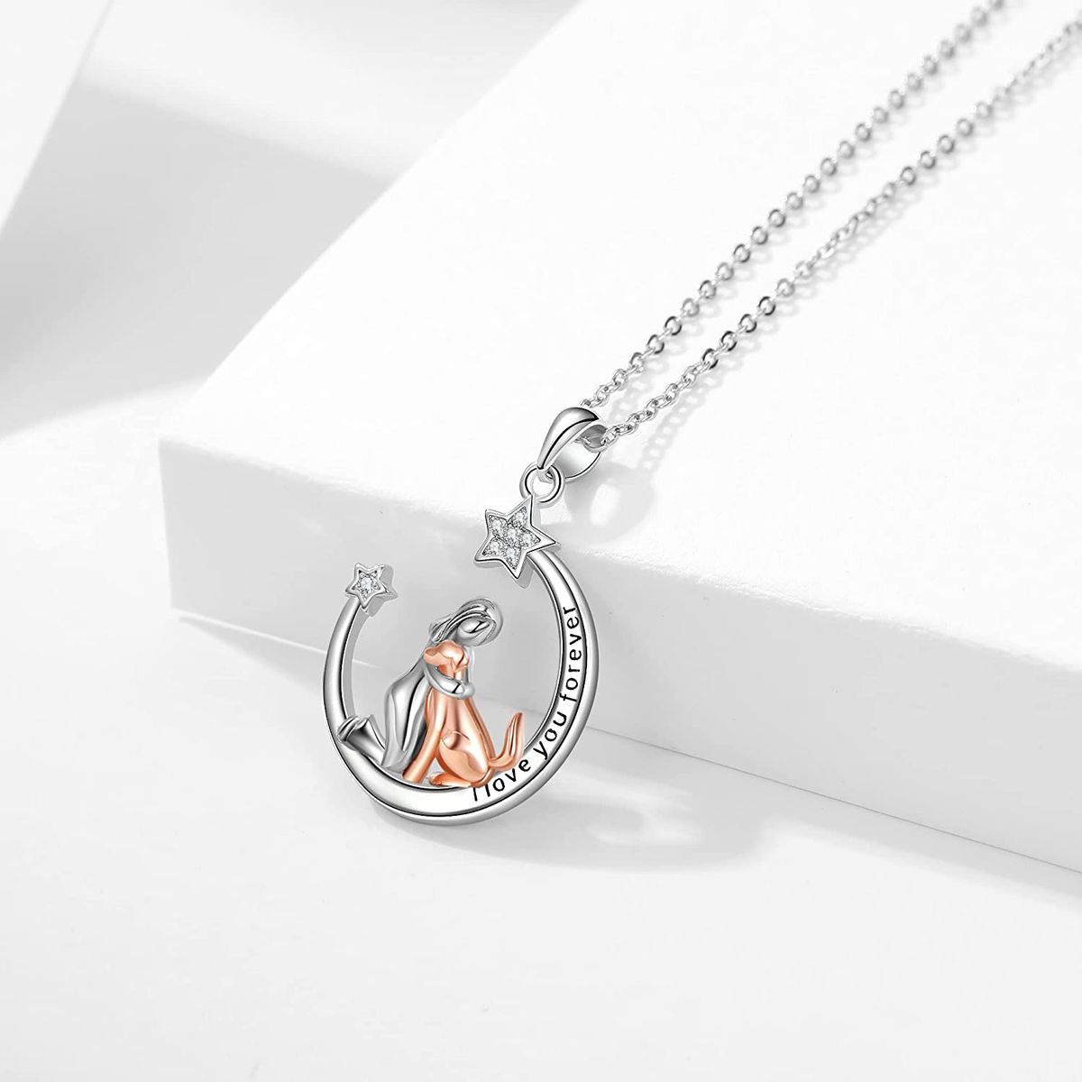 GENERICO - Collar mujer perro mascota plata 925