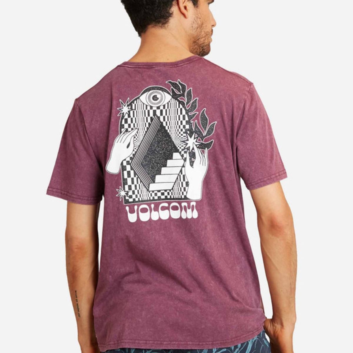 VOLCOM - Polera Stairway Acid Sst Burdeo Hombre Volcom.